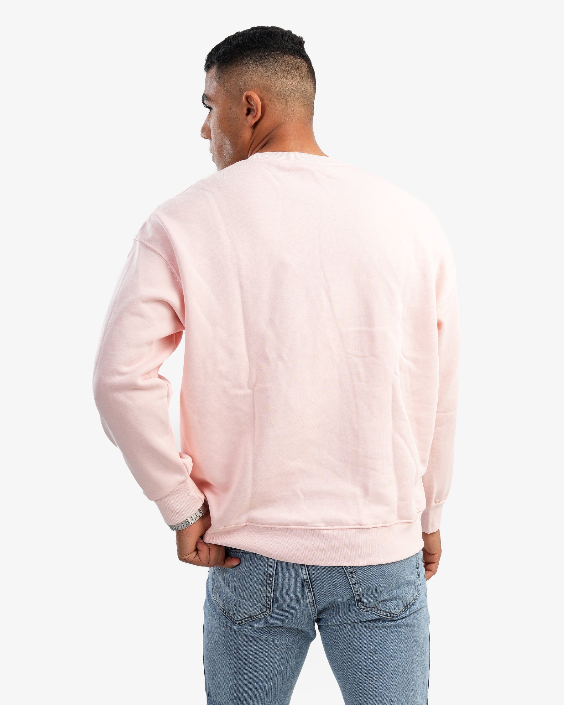 Men's Crew Neck Basic Sweatshirt In Simon