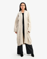 Women's Oversize Long Cardigan In Beige