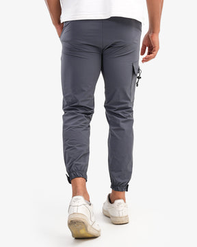 Men's Slimline Joggers Trousers In Gray