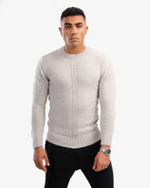 Men's Crew Neck Basic Pullover In Gray