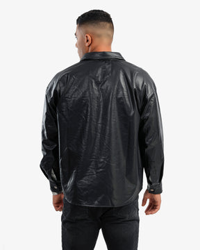 Men’s Leather Jacket In Black