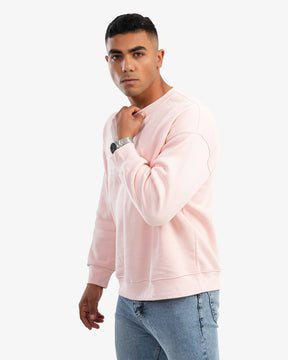 Men's Crew Neck Basic Sweatshirt In Simon