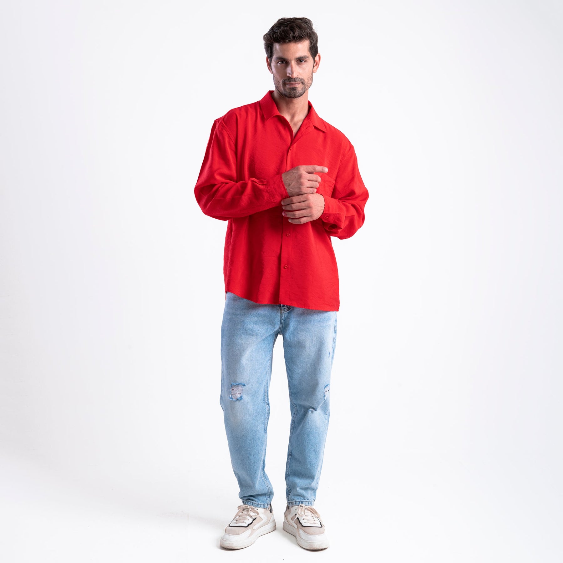 Men's Oversize Loose Linen Shirt