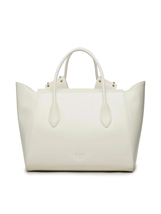 Original Pinko Bag Aika Tote Big White