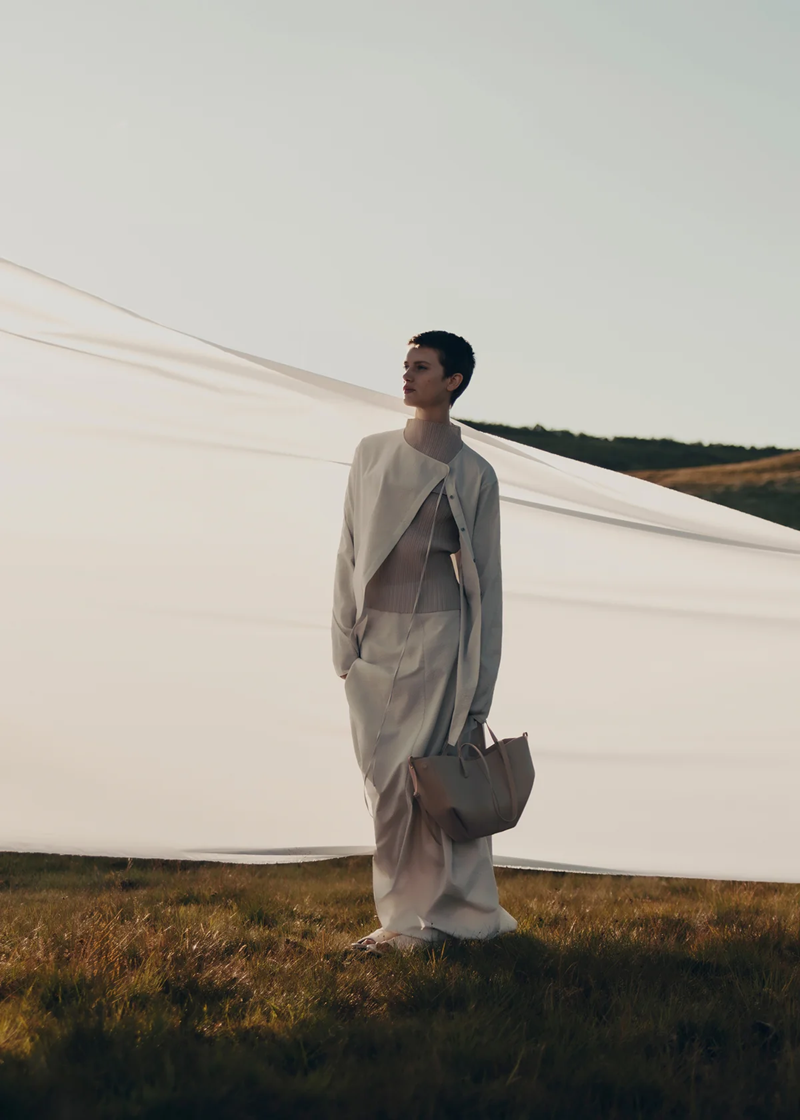 Polene Cyme Mini Edition Textured Taupe