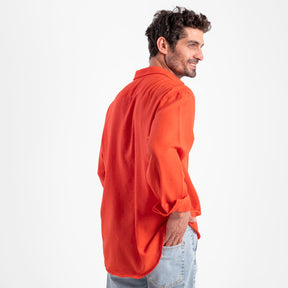 Men's Oversize Loose Linen Shirt