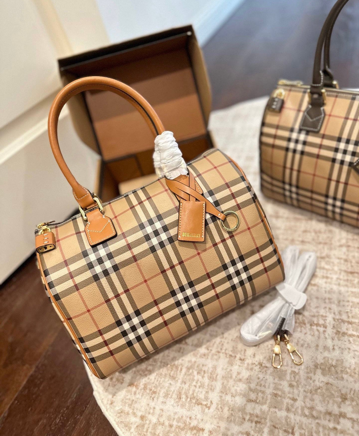 Burberry medium Check satchel bag