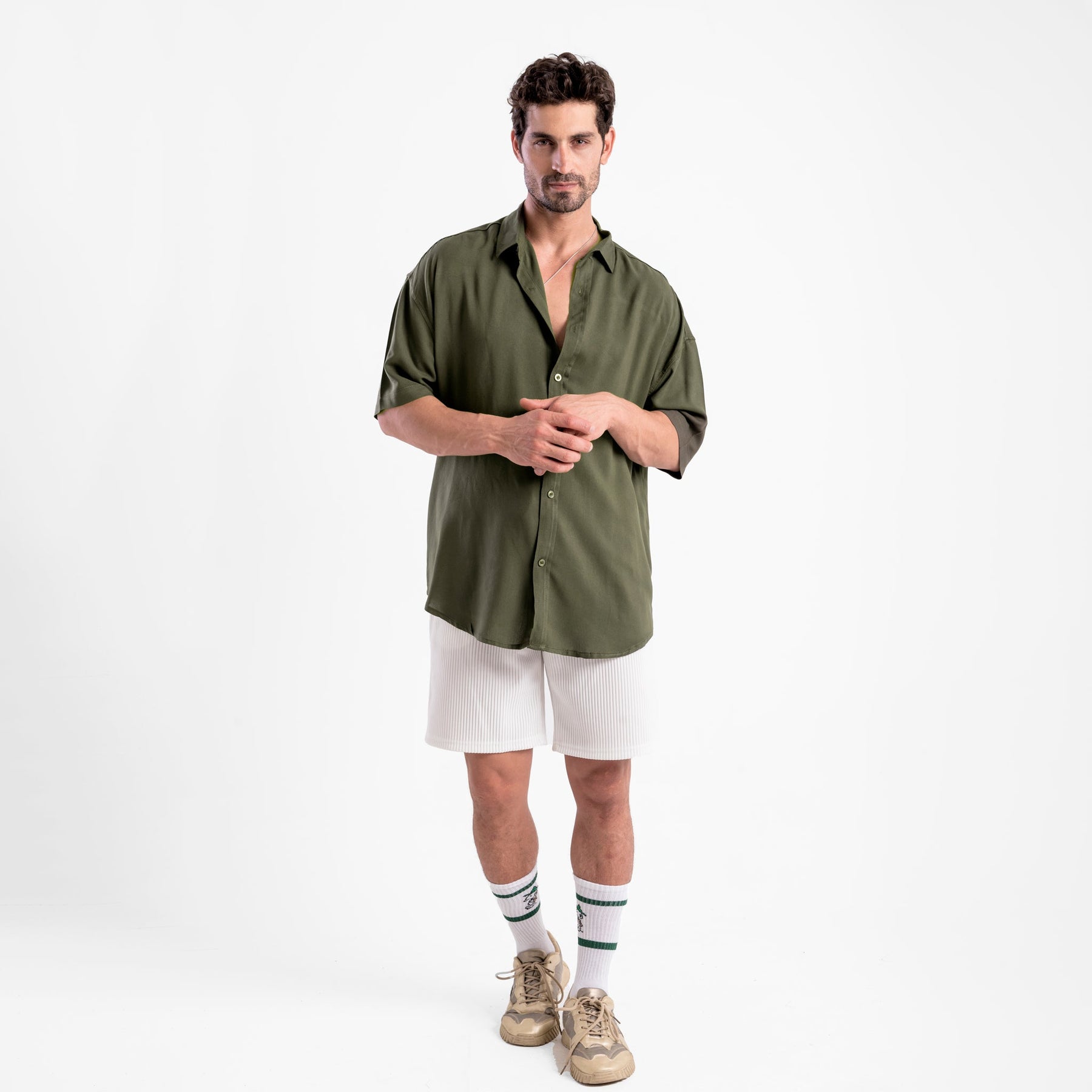 Men's Oversize Loose Linen Shirt