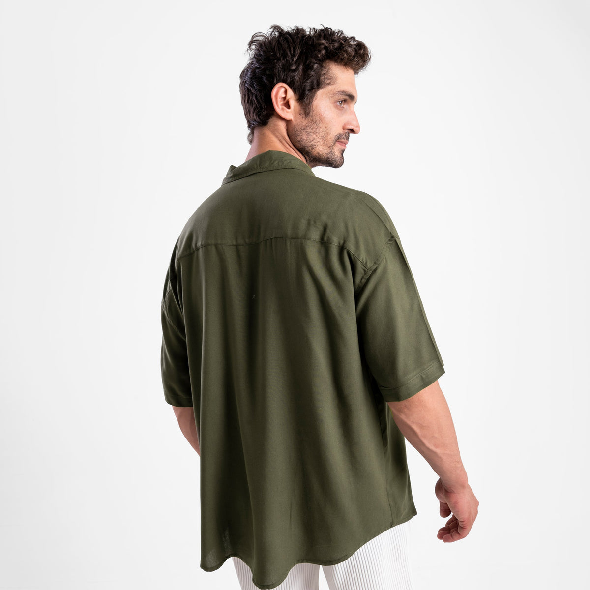 Men's Oversize Loose Linen Shirt