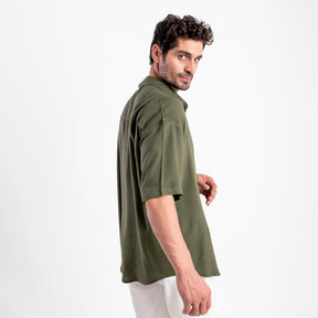 Men's Oversize Loose Linen Shirt