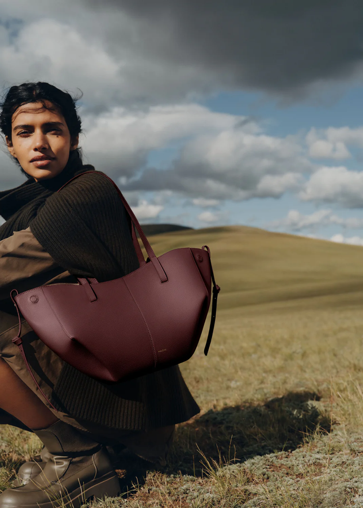 Polene Cyme Mini Edition Textured Black Cherry