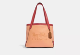 Original Coach Tote Bag In Colorblock With Horse And Carriage