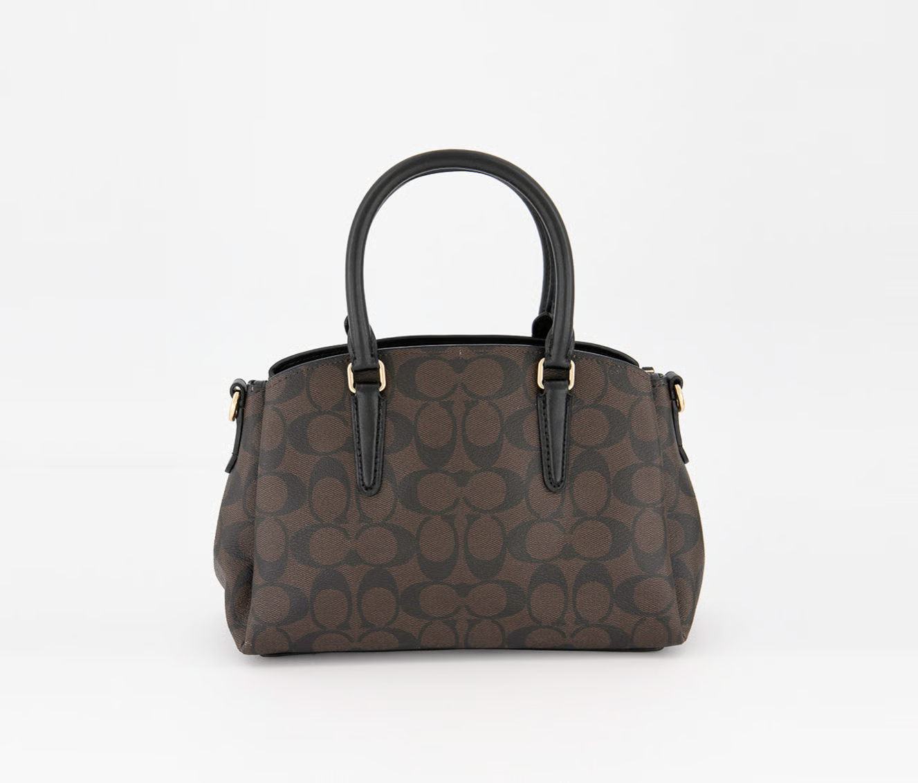 Coach Lillie Carryall Signature Brown Black