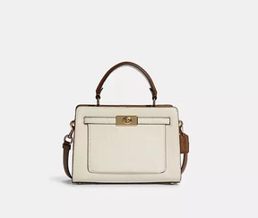 Original Coach Mini Lane Top Handle In Colorblock Bag