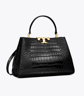 Tory Burch Eleanor Croc-embossed Satchel Bag