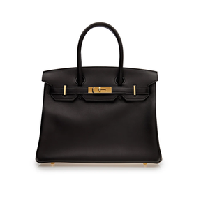 Hermès Birkin Black Leather Gold Hardware