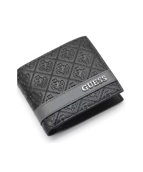 GUESS Logo Leather Multi Pocket Wallet For Men