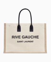 Saint Laurent Rive Gauche recycled canvas with logo bag