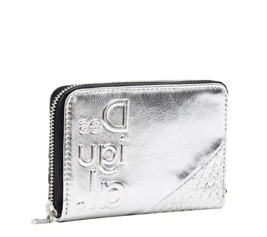 Original Desigual Delta Silver Wallet