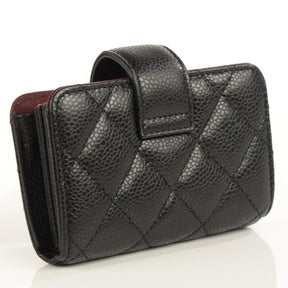 CHANEL Caviar Quilted Gusseted Card Holder