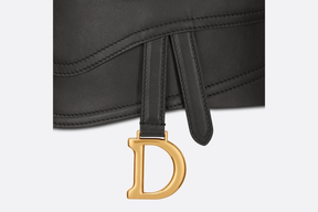 Saddle Belt Black Smooth Calfskin