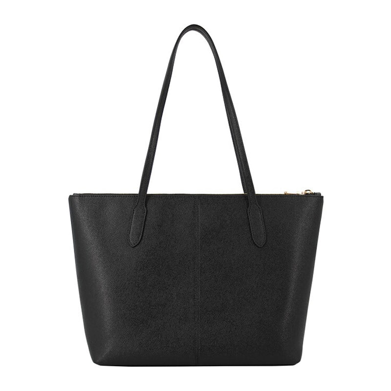 Original COACH Handbag Zip Top Tote Leather in Black