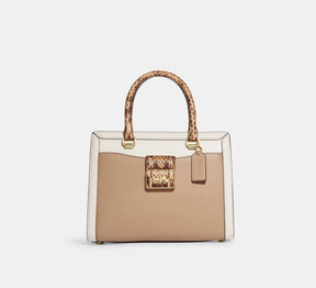 Original Coach Grace Carryall in Colorblock in Beige