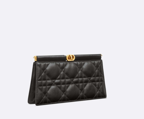 Dior Caro Colle Noire Clutch with Chain