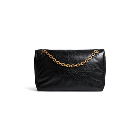 Balenciaga Women's Monaco Medium Chain Bag in Black