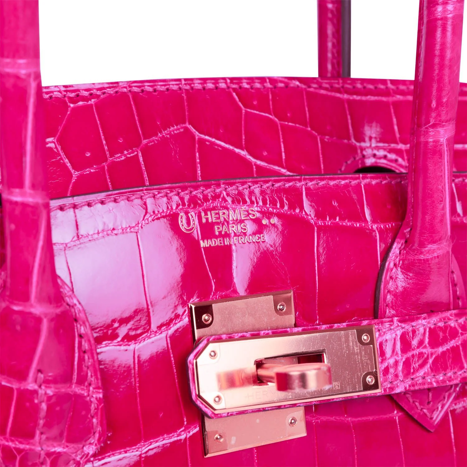 Hermès Birkin Shiny Crocodile Gold Hardware Bag