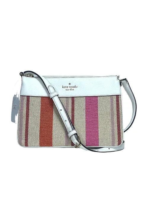 Original Leila Striped Canvas Triple Gusset Crossbody