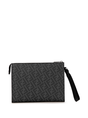 Fendi Diagonal Front Zip clutch bag