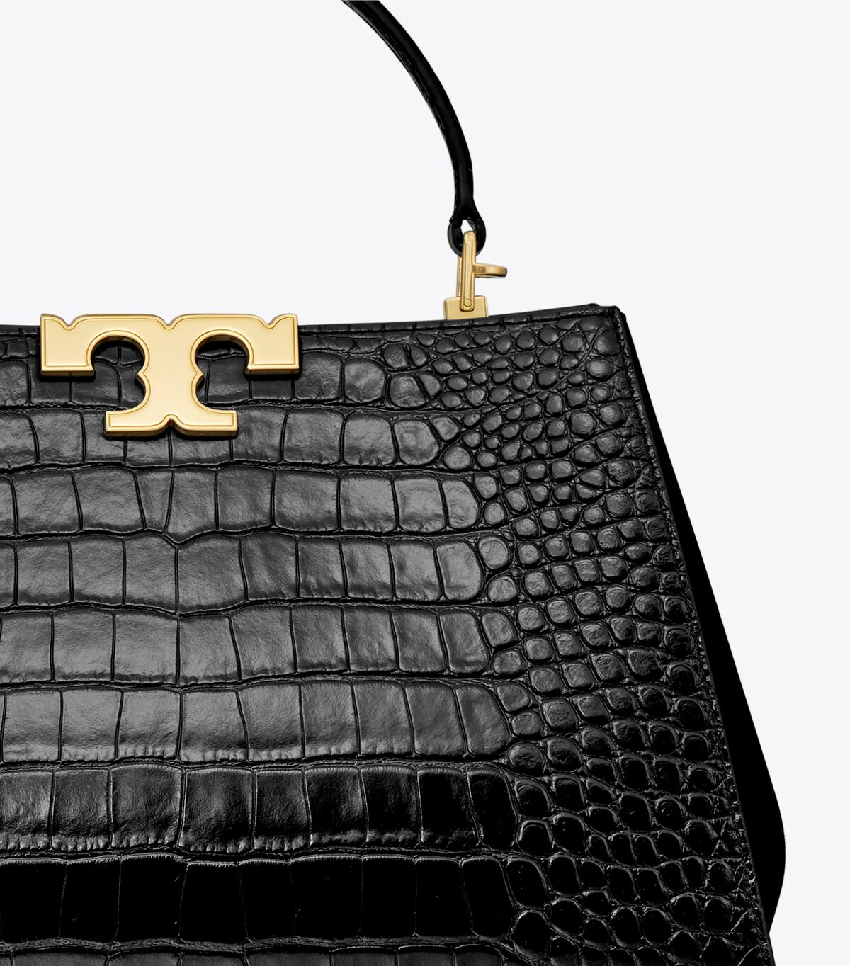 Tory Burch Eleanor Croc-embossed Satchel Bag