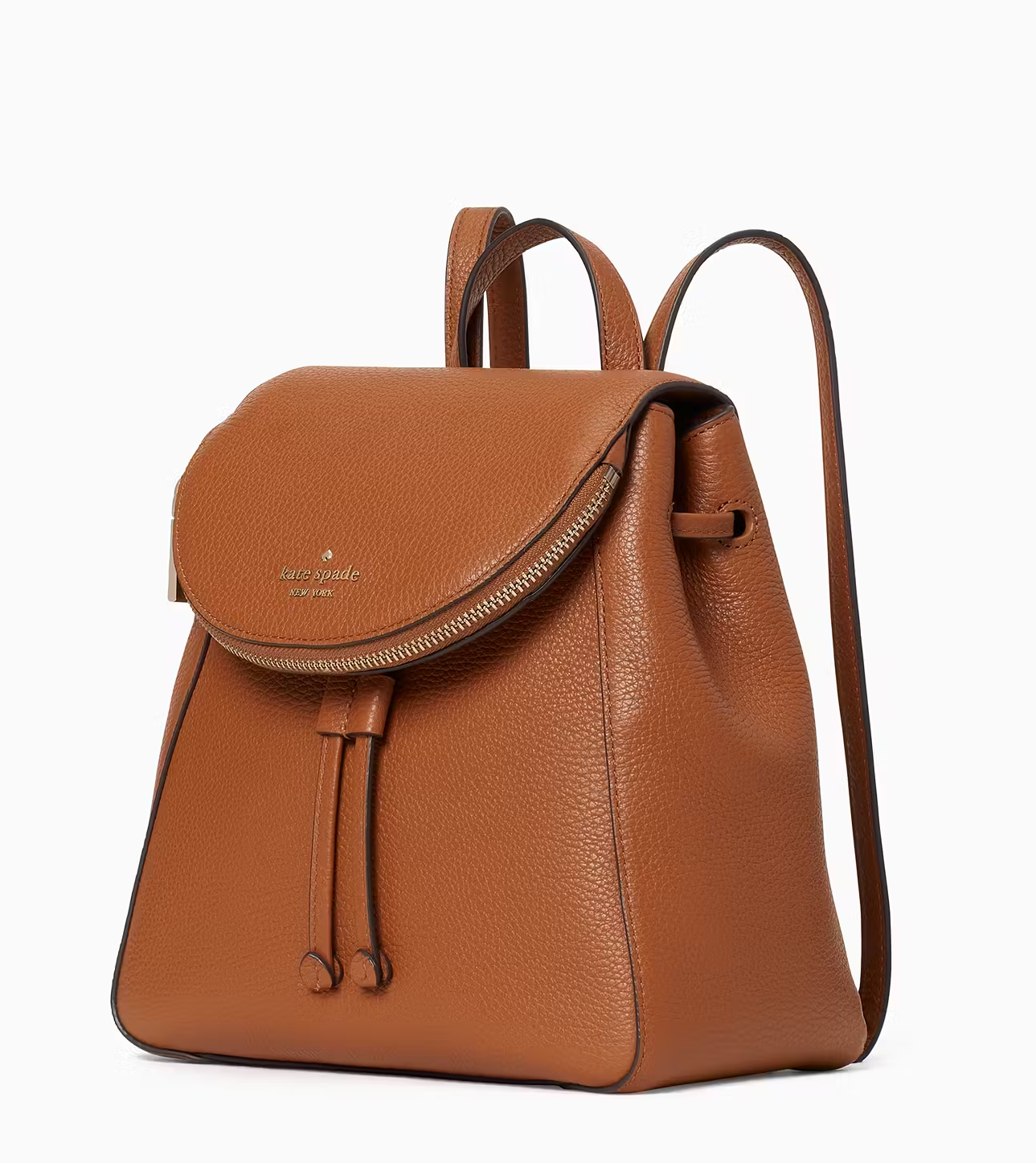 Original Leila Medium Flap Backpack Camel