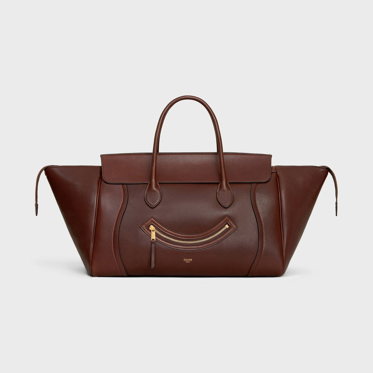 CELINE SMILE LUGGAGE IN SUPPLE SHINY LAMBSKIN