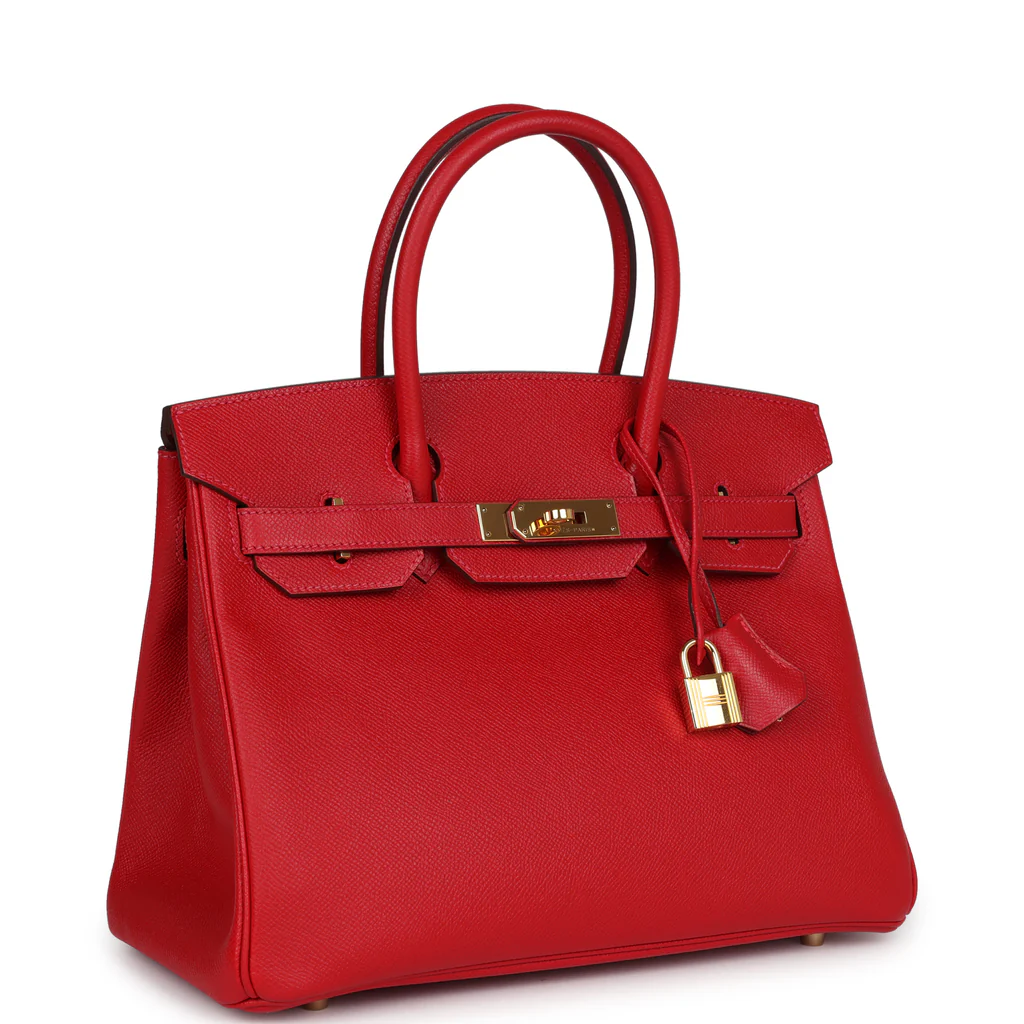 Hermès Birkin Red Leather Gold Hardware