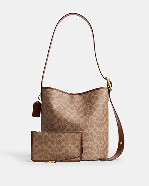 COACH BLEECKER BUCKET BAG IN SIGNATURE CANVAS