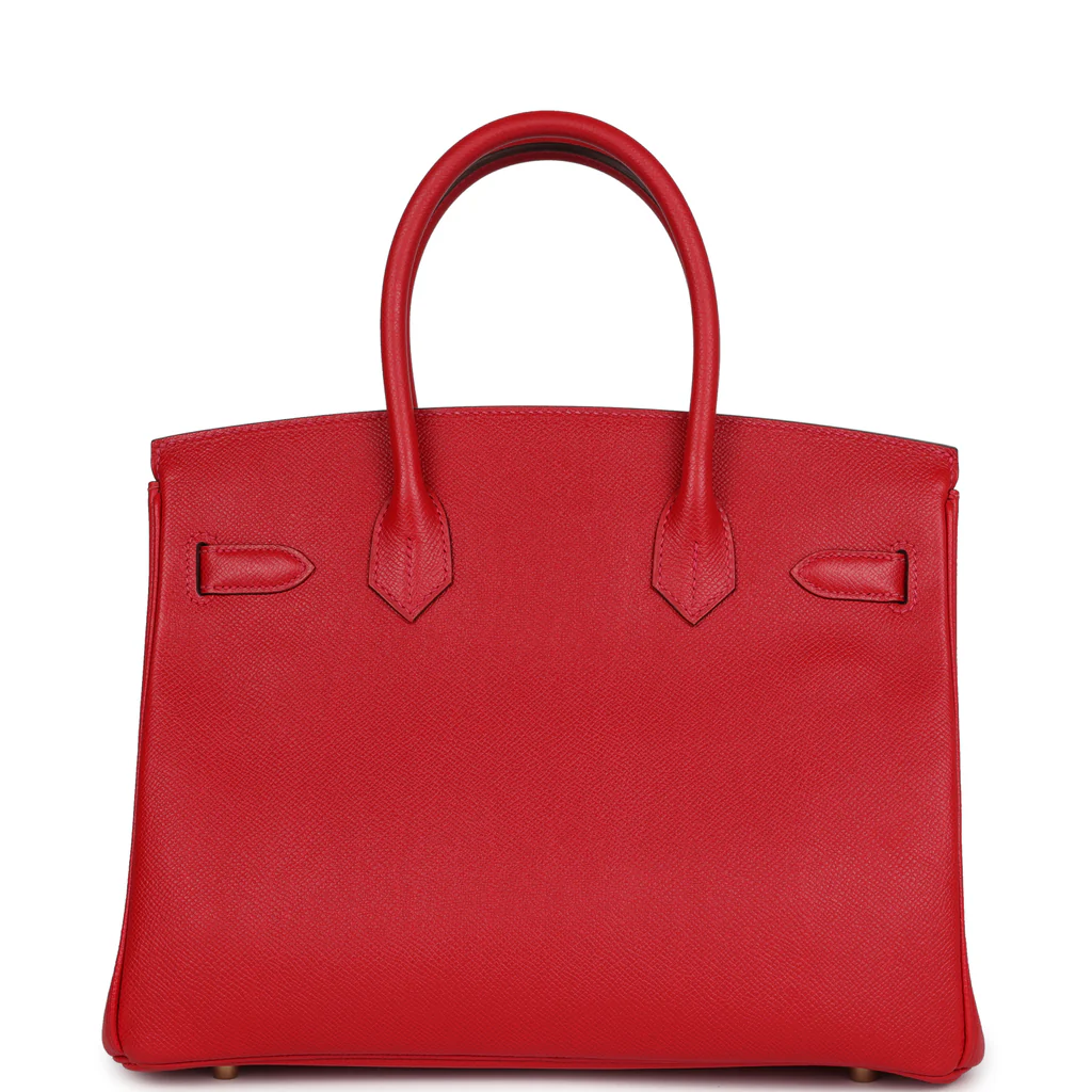 Hermès Birkin Red Leather Gold Hardware