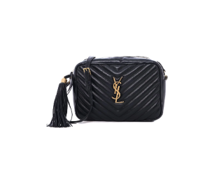 Saint Laurent Camera Lou Black Leather Bag