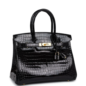 Hermès Birkin Shiny Crocodile Gold Hardware Bag