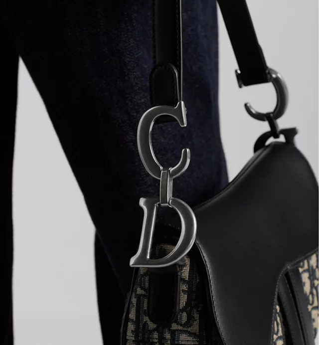 Saddle Bag Dior Oblique Jacquard and Smooth Calfskin