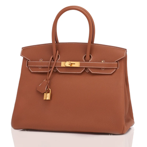 Hermès Birkin Camel Leather Gold Hardware