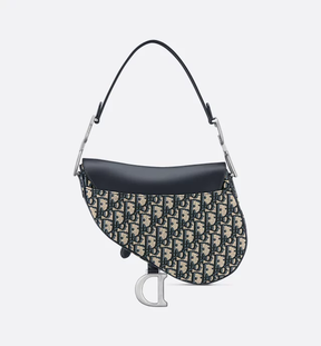 Saddle Bag Dior Oblique Jacquard and Smooth Calfskin