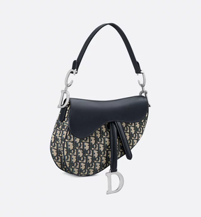 Saddle Bag Dior Oblique Jacquard and Smooth Calfskin