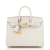 Hermès Birkin White Leather Gold Hardware