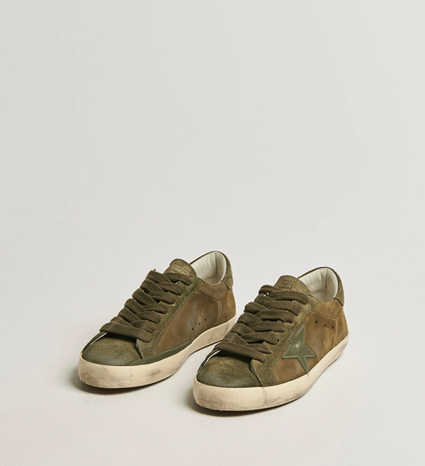 Golden Goose Super-Star Sneakers Olive Night