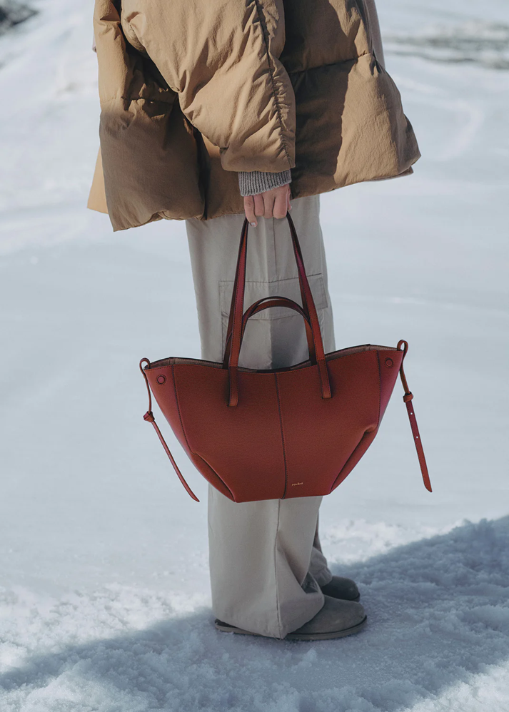 Polene Cyme Mini Edition Textured Red Clay