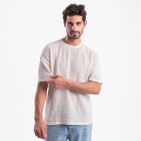 Men's Beige Essential T-shirt