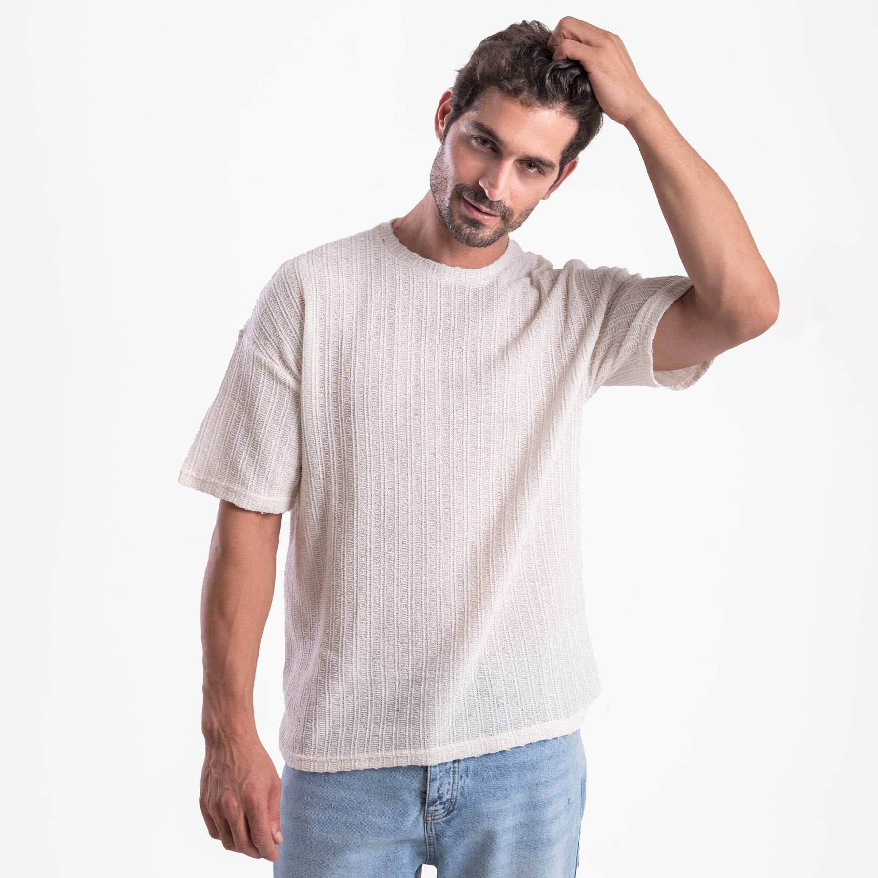 Men's Beige Essential T-shirt