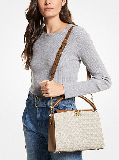 Sienna Large Pebbled Leather Shoulder Bag | Michael Kors